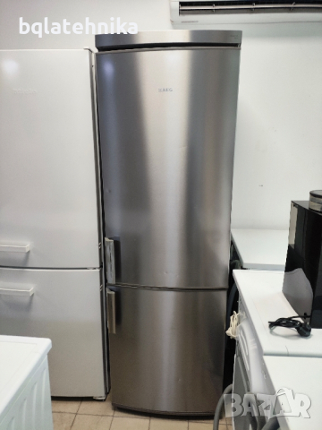 иноксов хладилник с отделен фризер , снимка 1 - Хладилници - 44843441