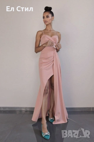 📌3 модела #дамска #рокля Размер С , М Цена 38 евро Сатен Еконт, снимка 9 - Рокли - 53458616