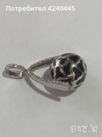 Сребърна висулка, снимка 2 - Колиета, медальони, синджири - 50301754