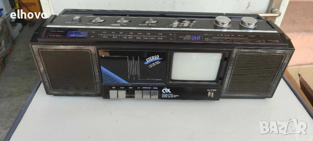 Радиокасетофон с телевизор CTX 9000, снимка 3 - Радиокасетофони, транзистори - 50708356