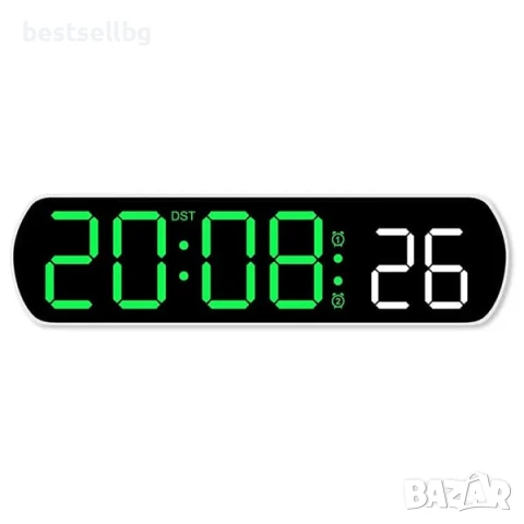 Дигитален настолен часовник с температура аларма дата постоянно светещ на ток USB големи цифри евтин, снимка 5 - Други - 51204153