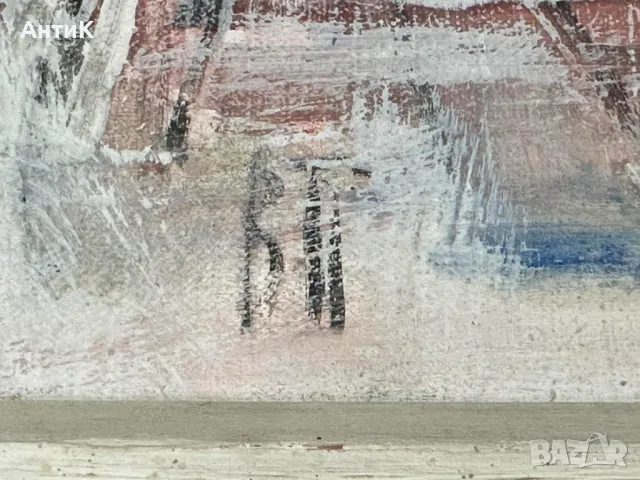 Картина на Венелин Петров Орлов Мост 1998, снимка 2 - Антикварни и старинни предмети - 49413679