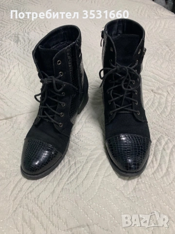 Дамски боти от изкуствена кожа