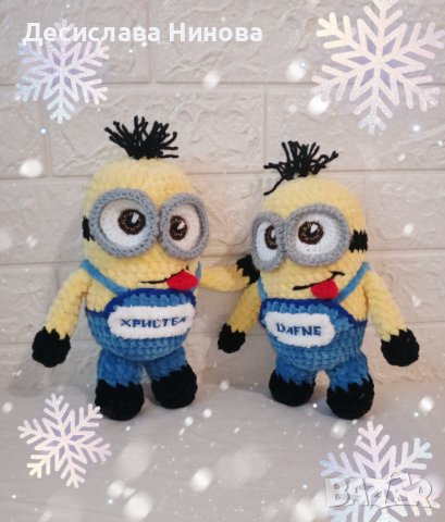 Миньони-ръчна изработка-25см, снимка 10 - Плюшени играчки - 36919717
