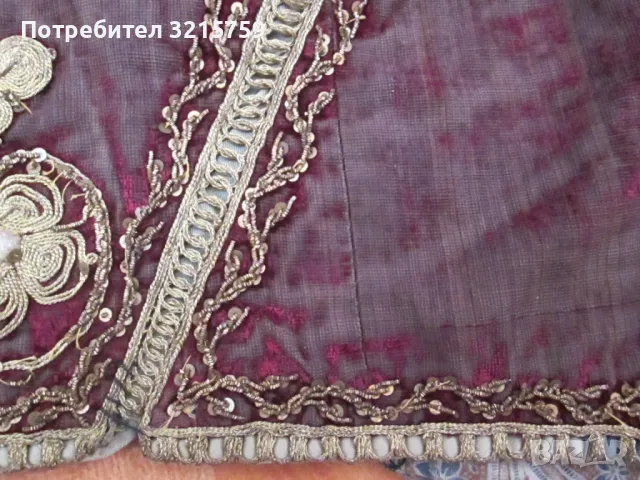 Старо елече за носия -златна сърма, снимка 9 - Антикварни и старинни предмети - 49827893