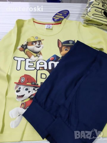 Детска пижама с дълъг ръкав Пес патрул, снимка 2 - Детски пижами - 27365492
