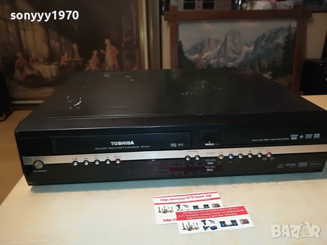TOSHIBA RD-XV47 HDD/DVD/VIDEO RECORDER-GERMANY 0907221920, снимка 5 - Плейъри, домашно кино, прожектори - 37339163