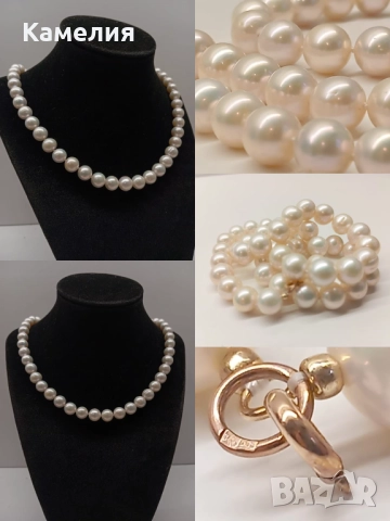 Колие от перли , снимка 2 - Колиета, медальони, синджири - 52867107