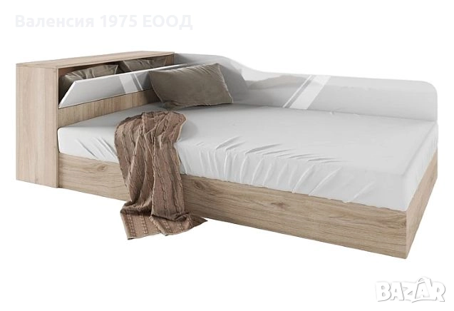 Легло персон и половина с ракла Сити 2002 сонома, орех или комбинация бяло/ арвен, снимка 12 - Спални и легла - 18797284