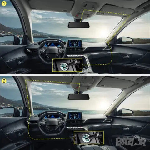 4K, DVR, Carplay, Android auto, Видеорегистратор, огледало, 12", AirPlay, Android Cast, G sensor, BT, снимка 14 - Аксесоари и консумативи - 49845784