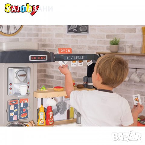 Smoby Голяма двулицева кухня с ресторант Chef Corner 7600312303, снимка 12 - Мебели за детската стая - 30965095