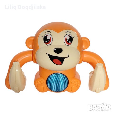 Бебешка играчка търкаляща се маймунка, дистанционно управление чрез пляскане, снимка 2 - Други - 43317723
