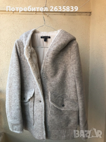 Късо дамско палто с качулка, снимка 6 - Палта, манта - 52213254