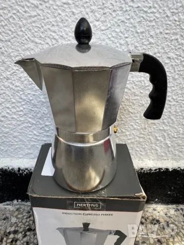 Индукционна Кафеварка - Nerthus FIH 834, 6 чаши, Алуминий, Еспресо Кафемашина!, снимка 1