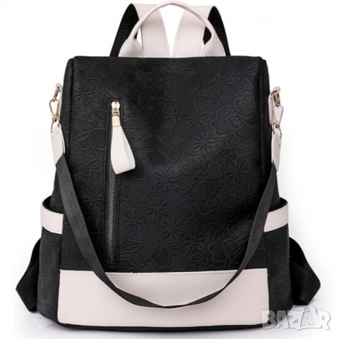 Дамска чанта - раница Black 1099, снимка 1 - Чанти - 43055398