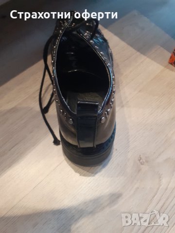 Обувки черни с капси на платформа, снимка 6 - Дамски ежедневни обувки - 35404763