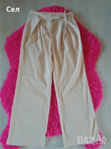 Кремав летен панталон М