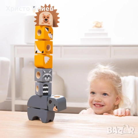 Дървен конструктор Melissa & Doug Blockables Горски приятели 16 части, снимка 5 - Конструктори - 53411787