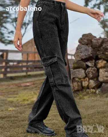 Ежедневни дамски карго дънки, 3цвята , снимка 16 - Дънки - 48395119