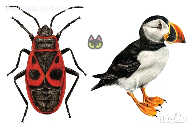 Авторски илюстрации на животни, снимка 3 - Картини - 38707689