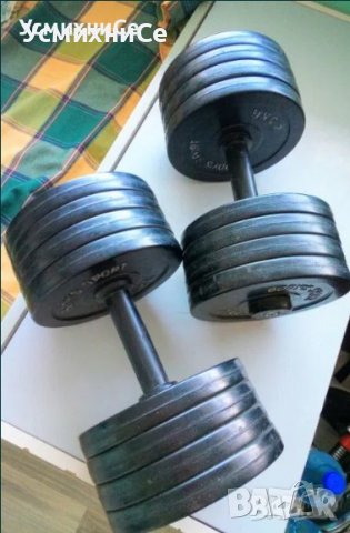 Перфектни Професионални Дъмбели 2х20 кг 