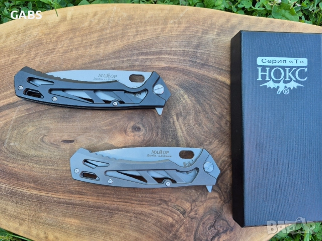 Руски сгъваем нож НОКС МАЙОР нов модел, снимка 3 - Ножове - 51667974