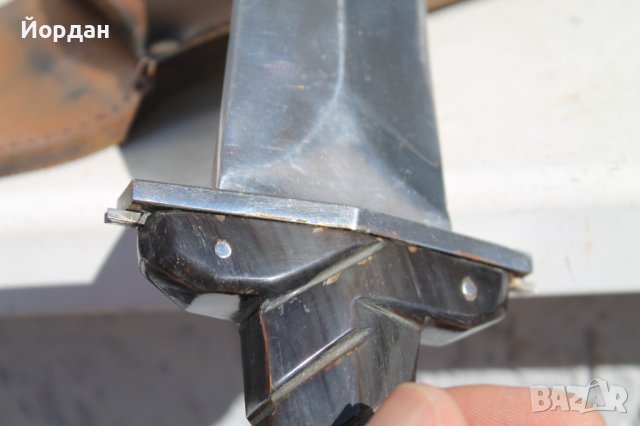 Стара кама с дръжка от биволски рог, снимка 6 - Антикварни и старинни предмети - 38300308
