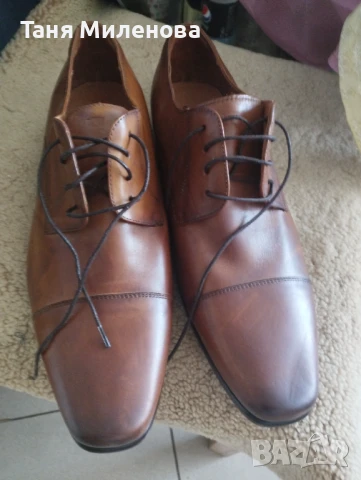 3 бр. Качествени мъжки обувки от естествена кожа 44,45, снимка 12 - Официални обувки - 50581633