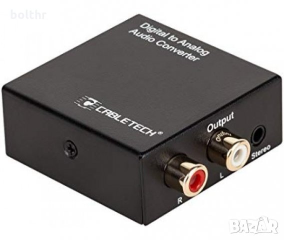 Digital Analog AUDIO конвертор TOSLINK Cabletech ZLA0857-2 - от оптичен аудио кабел към стандартен ч, снимка 2 - Приемници и антени - 27741470
