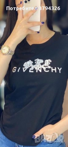 Дамска памучена тениска   Givenchy  реплика, снимка 3 - Тениски - 41749552