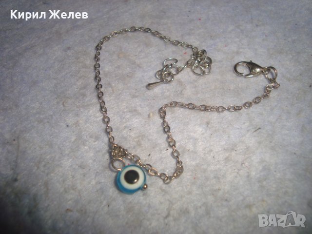 ФИНА НЕЖНА КРАСИВА СРЕБРИСТА АРТ ГРИВНИЧКА с ТАЛИСМАН ПРОТИВ УРОКИ 7153, снимка 5 - Гривни - 37026717
