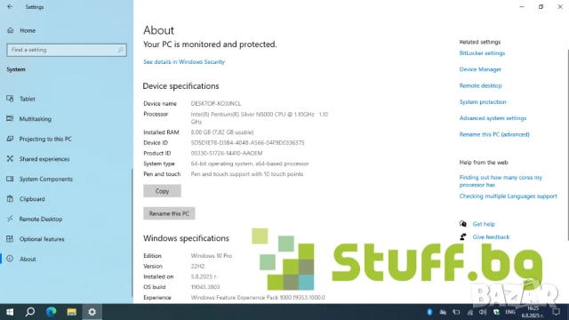 Лаптоп Dell Latitude 3190 2-in-1, снимка 7 - Лаптопи за работа - 51284670