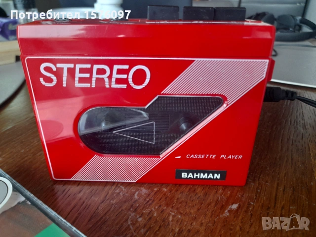 Bahman портативен стерео касетофон тип Walkman / Уокмен / Уолкмен, снимка 4 - Други - 53405026