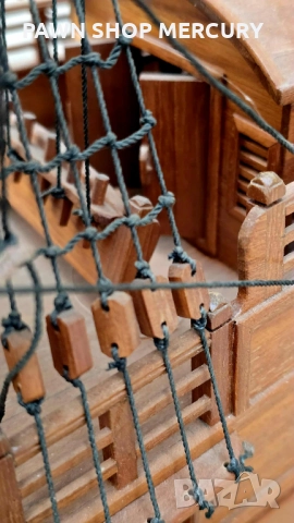 Продавам ръчна изработка старинен кораб уникат, снимка 18 - Антикварни и старинни предмети - 52012065