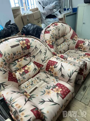 Комплект Диван и 2х Фотьойла в добро състояние за всекидневна., снимка 1