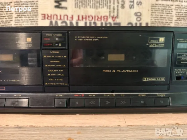 Касетен Дек"Pioneer"CT-1180w, снимка 3 - Декове - 49968229