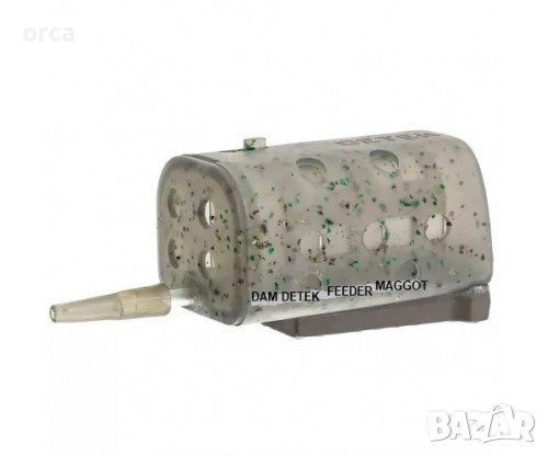 Фидер хранилка за бял червей DAM Detek Maggot Feeder – проходна и с вирбел, снимка 6 - Такъми - 38461526