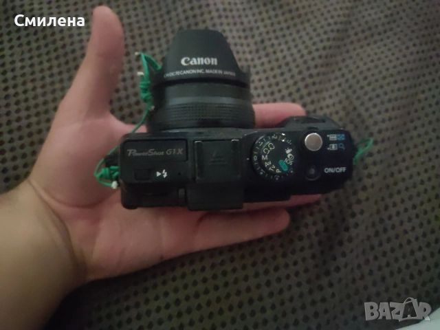 Canon G1x Безупречен, снимка 2 - Фотоапарати - 51796142