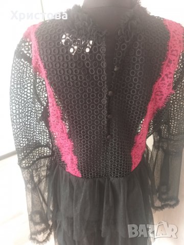 НОВА с етикет официална рокля с тюл и дантела  - 50,00лв., снимка 6 - Рокли - 32948191