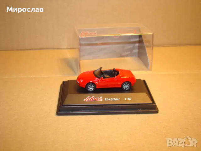 SCHUCO H0 1/87 ALFA ROMEO SPIDER МОДЕЛ КОЛИЧКА, снимка 3 - Колекции - 48557014