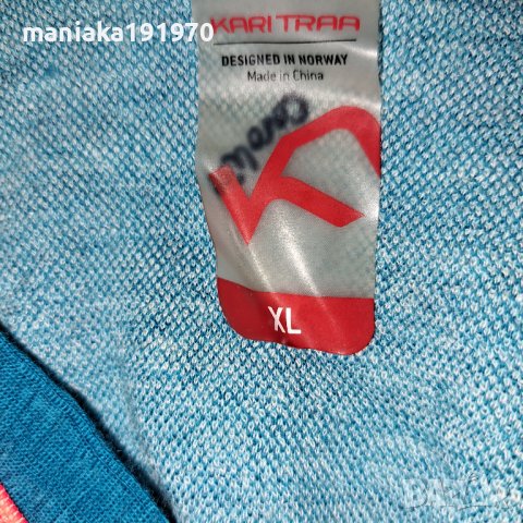 Kari Traa (XL) дамска термо блуза (суичър) мерино 100% Merino Wool, снимка 10 - Спортни екипи - 39773535