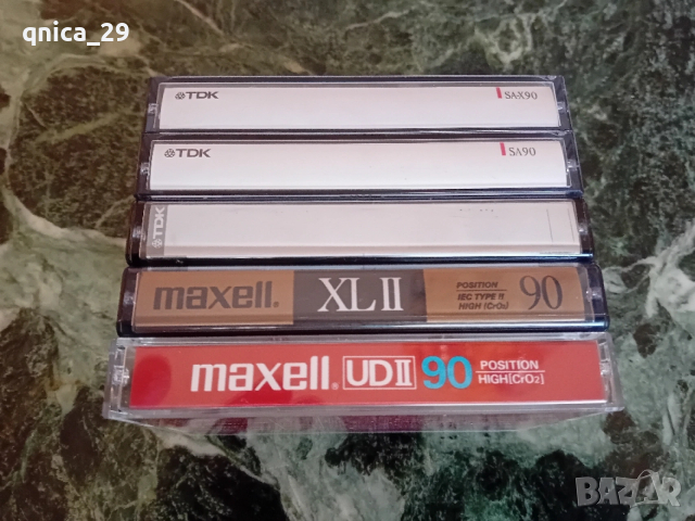 TDK / Maxell Лот от 5 броя хромни аудио касети, снимка 4 - Декове - 53531994