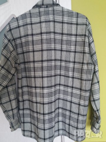 Мъжка зимна бархетна риза карирана р-р ХЛ, снимка 3 - Ризи - 33046518