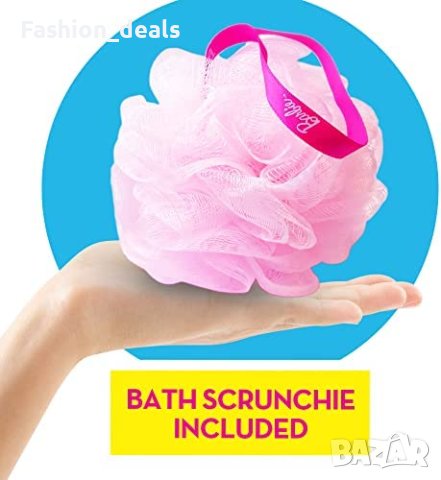 Нов детски комплект за баня Барби Barbie бомбички вана гъба за тяло, снимка 3 - Други - 40673298