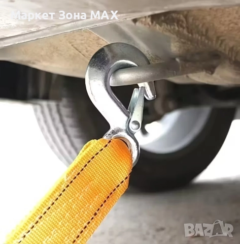 Въже за теглене на автомобили, бусове 5 метра – Издръжливост 5/8/10 тона , снимка 2 - Аксесоари и консумативи - 52893355