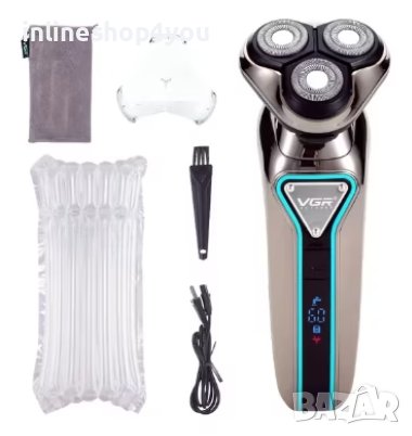 Професионална мъжка самобръсначка VGR, V-323, Водоустойчива, USB зареждаане, снимка 4 - Електрически самобръсначки - 44101964