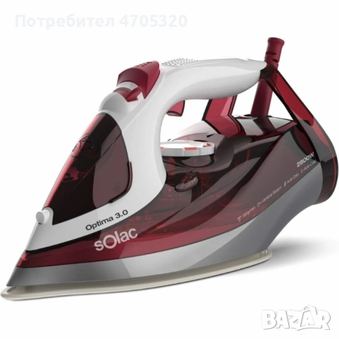 Ютия Solac Optima 3.0 – 2800W, керамична плоча, парен удар 180 g/min, анти-капкова, снимка 7 - Ютии - 53108079