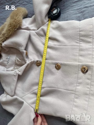 Бежево палто Radeks, размер М, снимка 12 - Палта, манта - 38896210