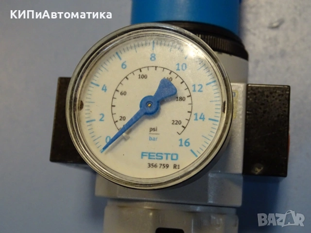 филтър регулатор Festo LFR-D-mini Filter Regulator R543 16Bar G1/2, снимка 2 - Резервни части за машини - 53151707