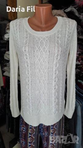 Блузи плетиво с плетеници и по ръкавите, снимка 2 - Блузи с дълъг ръкав и пуловери - 53376965